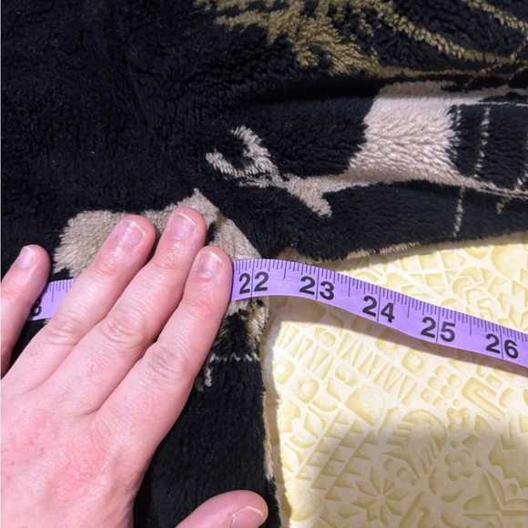 Vintage White Stag Cream and Black Teddy Jacket Deer Themed - Picture 9 of 11